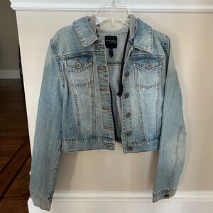 Hoodie Jean Jacket